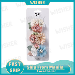 3Pcs/Set Girls pretty flowers hair accessories Princess Hundred lovely hair clips Faux flowers hair accessories