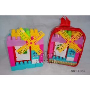 Mainan Anak Puzzle Blocks Tas Terbaru LB 50 Mainan Block Kreatif Bentuk Rumah Kincir Angin | Mainan Edukasi Bongkar pasang Block Game Series Ukuran Kecil Murah Bahan Berkualitas | Mainan Balok Susun