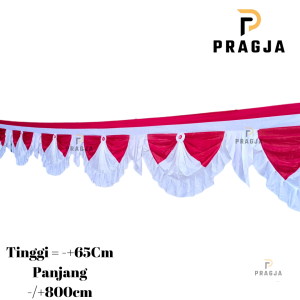 PRAGJA Bendera Indonesia Background Merah putih polos nasional Bendera Gedung kantor Gapura Istana