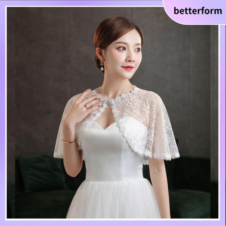Bridal Cape One Shoulder