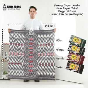 Sarung Batik Goyor Pria Dewasa Motif Botol Agung 4 Rayon Premium Terbaru