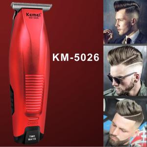 Kemei KM-5026 Cordless Hair Trimmer 0mm Beard Hair Clipper DIY Haircut Haircut Machine Rechargeable Barber