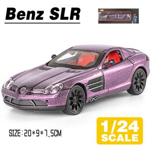 LEO 1:24 Mercedes-Benz SLR Diecast โมเดล รถอัลลอยด์รถยนต์ของเล่นคอลเลกชันของขวัญสําหรับเด็กชายสาว ของเล่นเด็ก