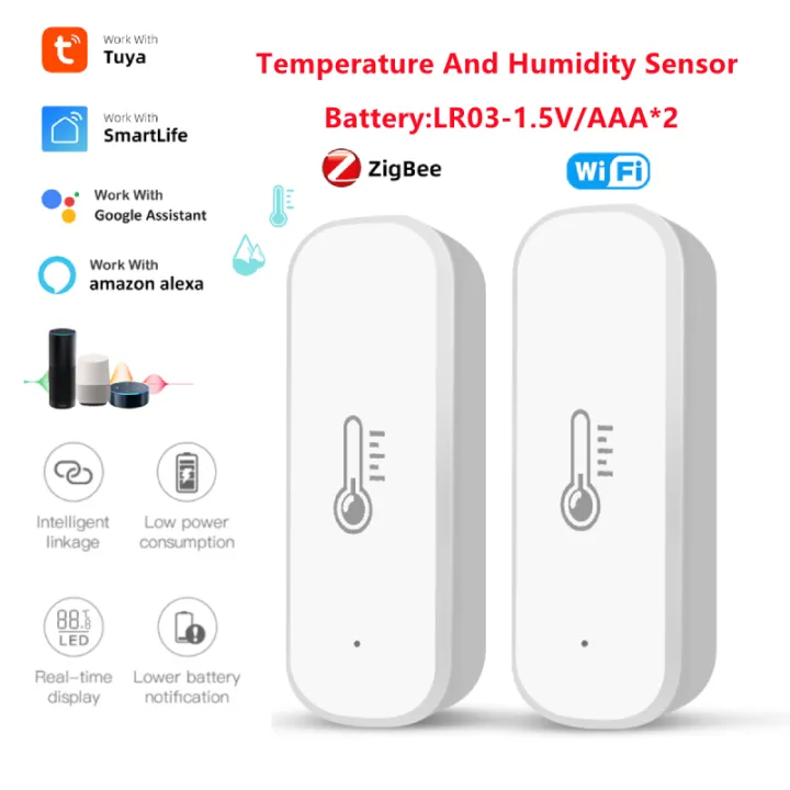 E Life Smart Store Tuya Zigbee / WiFi Smart Temperature Humidity Sensor ...