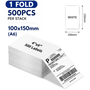 LABEL PRO A6 Thermal stickers 100*150mm Waybill Thermal Sticker Roll Express Carrier Waybill label sticker