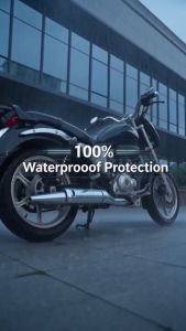 Motorcycle Bicycle Cover Transparent Waterproof Clear Plastic Bike Cover Anti-Dust Rain Universal
