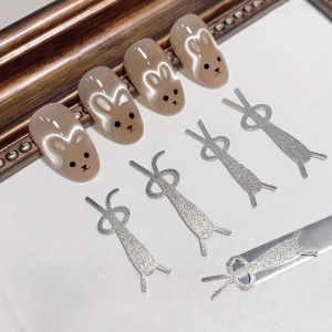 ZEEMIN 3D Cute Rabbit Love Heart Suck Cat Eye Magnet Stick Nail Art Tools Small Iron Piece Magnetic Auxiliary Tool for Magnet Nails Gel