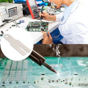 20x5.7x0.2mm 100 Piece Y-type Nickel Plated Steel Strap Strip Sheets for Welding Spot Welder