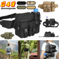 🔥จัดส่งฟรี🔥Military waist bag กระเป๋าคาดเอว กระเป๋าทหารคาดเอว ใส่ขวดน้ำได้. 