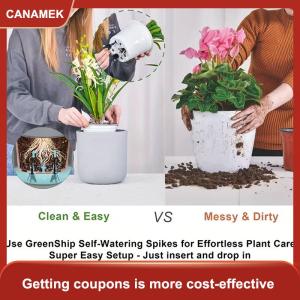 【CANAMEK 】 10 Sets Of Self-watering Columns Suitable For Indoor outdoor Plants - Adjustable Slow-release Irrigation Posts