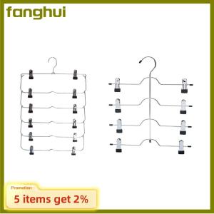 fanghui 6-Tier váy quần short treo tiết kiệm không gian không có trượt lưu trữ kim loại Váy Giá