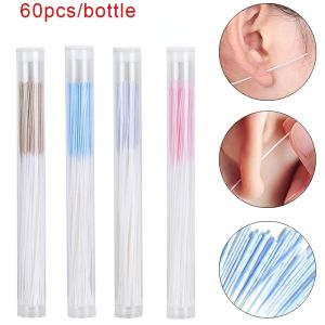 60Pcs Ears Pierced Cleaning Care Paper Line Ear Hole Aftercare Tools Nursing Disinfection Ear Cord Cleaner
