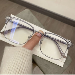Half Frame Myopia Glasses for Men -6.0 ~ -0.5 Students Nearsighted Glasses Fashion Anti Blue Light Shortsighted Glasses Spectacles for Myopia
