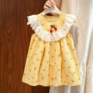 AILEBE Kids Dresses Loose Flowy Summer Dress Soft Breathable Sleeveless Style With Cute Ruffle Details Perfect For Daily Wear Parties Play OOTD Pambahay Pang Gala For Baby Girls 0-13 Years Multiple Sizes Available
