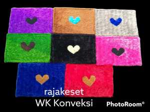 Keset kaki love rasfur keset bulu lembut keset nyaman murah