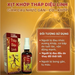 Xịt Xoa Bóp Thấp Diệu Linh 50ml DK Pharma – Chai Xịt Dùng Ngoài Da Tiện Kết Hợp Massage Xoa Bóp