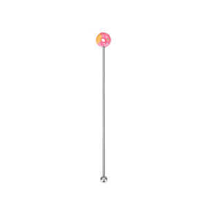 SOLARAEG Cute Donut Shape Wine Agitator tail Stirrer Mixing Drink Mixer Stirring Stick Bar Tool Swizzle Stick