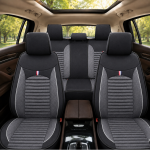 Fully enclosed car seat cushion cover all-season linen material seat cushion suitable for Sedan SUV Pickups Hatchback
