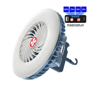 (2 years warranty)JINGKE Fan Light 2 in 1 Multifunctional Camping Fan New USB Rechargeable Emergency Lighting Electric Display Camping Light for Camping Hiking