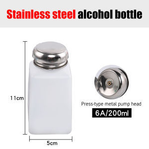 ของมาใหม่！ขวดปั๊ม 100ml.200ml. 250ml.ฝาเหล็ก สำหรับใส่สบู่เหลว ครีม ทนต่อการกัดกร่อน แบบPE