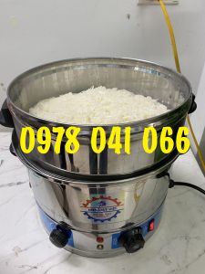 Nồi hấp điện hấp xôi 1 khay 2 kg gạo đường kính 35cm