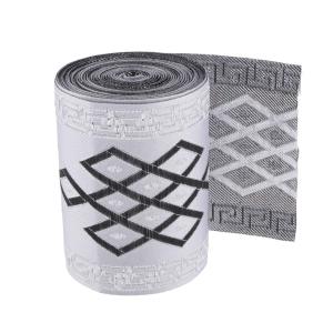 25M/Roll Geometry Embroidered Jacquard Ribbon Ethnic Headwear Lace 6cm Width Fabric Tapestry Crafts