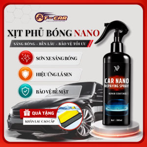 Dung dịch phủ bóng sơn xe CAR NANO 300ml tạo hiệu ứng lá sen chống bám nước cho ô tô xe máy