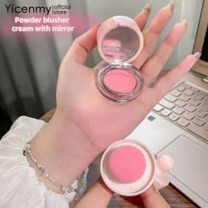 Yicenty บลัชออนครีมหลากสีละเอียดอ่อนเป็นธรรมชาติเพิ่มบรรยากาศหวานแป้งฝุ่นมือใหม่กันน้ำยาวนานบลัชออน
