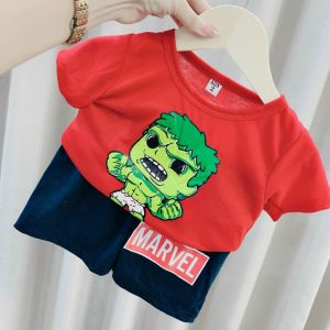 Baju Budak Bayi Set ShortSleeve Clothes Cartoon Tee Baju Kanak Boys Girls Cute Clothing Summer Wear Children Fashion