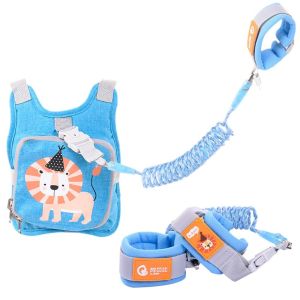 BENYTRO Foldable Toddler Harness Leash Child Leash Cute Dinosaur Assistant Strap Belt Accessories Adjustable Baby Walking Wristband