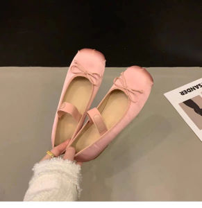Ballet WomenS Shoes New Spring And Autumn Vintage Square-Toed Low-Heel Fashionable Shoes