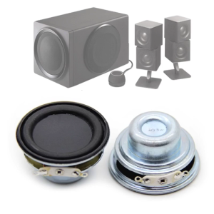 2Pcs 40MM 4 Ohm 5W Full Range Speaker Rubber Side NdFeB Magnetic Mini Portable Loudspeaker Sound Home Theater