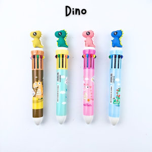 (1 Pcs) Bulpen Cetek / Ballpoint Fancy / Pulpen Cetek 10 Warna Karakter Labubu Avangers Sanrio Dino