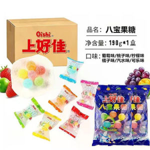 24H发货八宝果薄荷糖 多口味水果什锦硬糖 休闲零食 Multi-Flavor Fruit Assorted Hard Candy Snacks