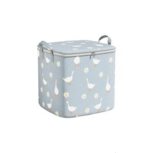 Heavy Duty Reusable Storage Bag For Bedding Comforters Thick Fabric Foldable Design Handles Seasonal Clothing Holder