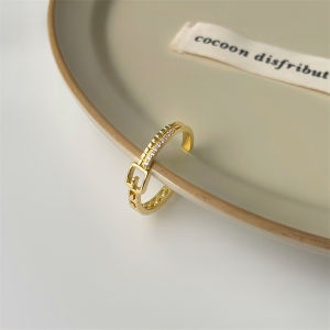 Gold Plated Luxury Diamond Ring High Quality Fashion Jewelry for Women Lady R004