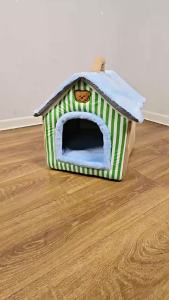 FoldableHouse Bed Cat Dog Cave Four Seasons Washable Warm Puppy Nest