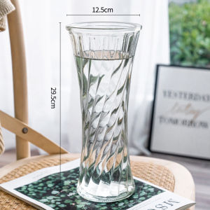 European crystal Flower glass vase heavy home decoration machine living room Wedding Decor