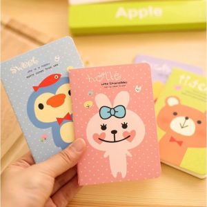 BUKU TULIS MINI MOTIF KARTUN NOTEBOOK MINI CARTOON MINI BOOK NOTEPAD KARAKTER BUKU TULIS MEMO