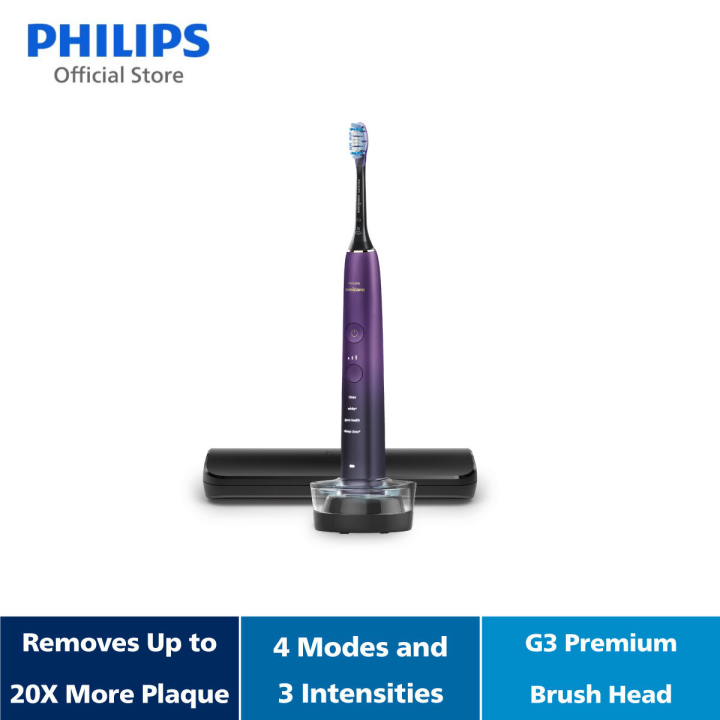 Philips Sonicare DiamondClean 9000 Electric Toothbrush, Electric Toothbrush With App, Pressure Sensor, 4 Brushing Modes, 3 Intensity Levels, Black, HX9911/09 - View #8