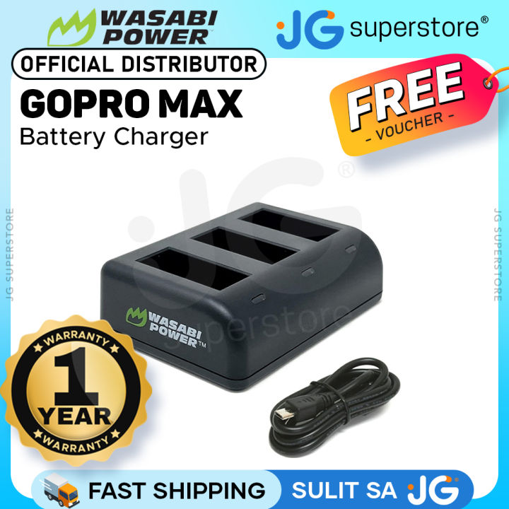 CLEARANCE SALE Wasabi Power GoPro MAX Three-Bay Charger with