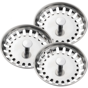 Debris Catcher Sink Plugs Steel High Efficiency Drain Stoppers Traps Prevents Clogging for 80 to 82MM Sink