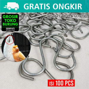 SEMPATI GROSIR Gantungan S Hook Sempati Isi 100 Pengait Sling Hook Letter Display Pajangan Rak Pot Tanaman Hanger
