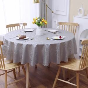 Waterproof Oilproof Thickened and Heat Resistant PU Wash-Free Hotel Round Tablecloth Home Desktop Decoration Table Cover ins Tablecloth