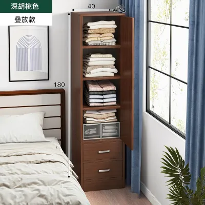 Wardrobe Simple Household Single Door Wardrobe Modern Loft Cabinet Childrens Wardrobe Storage Cabinet