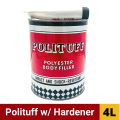 Polituff Polyester Body Filler w/ Hardener Gallon/ 4 Liter Size. 