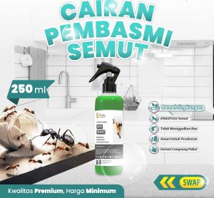 Racun Pembasmi Anti Semut Super Ampuh Original Kemasan250ml spray trigger