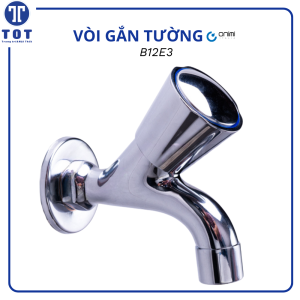 Vòi Nước Lạnh Núm Xoay Gắn Tường ONIMI Chất Liệu Đồng Thau Mạ Crom B12E3