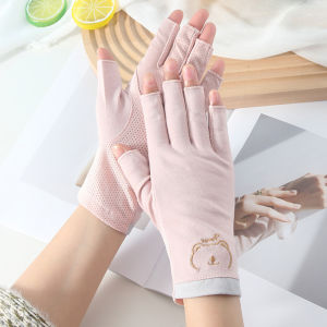 ZEEMIN 1 Pair Professional Anti UV Gloves for Nail Lamp Light Manicure Gloves 4Colors UV Protection Glove Elastic Breathable Salon Tool