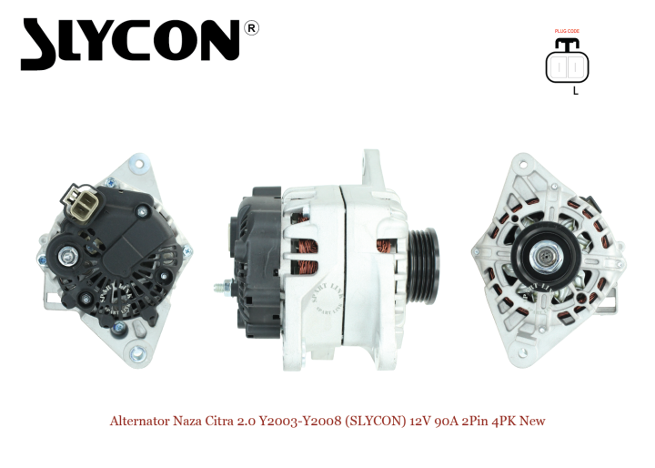 Alternator Naza Citra 2.0 Y2003-Y2008 (SLYCON) 12V 90A 2Pin